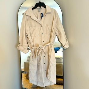 Marshall’s, originally Lucky Brand, Beige 3/4 Sleeve Dress